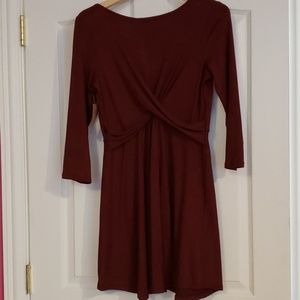 Embrace Dress Burgandy